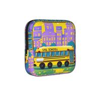 School Bus Print Multifunctional Storage Bag Pad Bag Skin-Friendly Period Pouch Reusable Tampon Bag for Female
