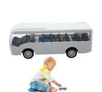 School Bus Removal, Pull Bus - Tire Vehicle,Baby Rubbing Propulsion Metal Bus Removal Vehicles for Boys 3-5 Years Old