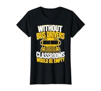 School Bus Safety Week Value Graphic T-Shirt, Women, Black, L