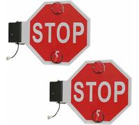 School Bus Stop; Sided Sign | Engineer Grade Reflective Aluminum,LED School Bus Stop Sign with electronic controller, DC 12V/24V choose