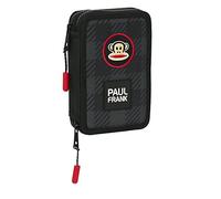 School Case With Accessories Paul Frank Campers Black 12.5 X 19.5 X... NEW