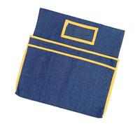 School Chair Storage Solution 2 Pocket Hanging Container with Clear Label Area Firm and Simple to Clean PVC Card Slot Planner