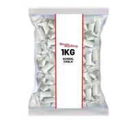 School Chalk -1kg Bag Of Classic School Chalk Sweets, Featuring A Sweet, Crisp Outer Shell Filled With A Rich, Authentic Liquorice Flavour