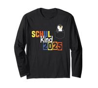 School Child Pocket Animal 2025 Penguin Long Sleeve T-Shirt