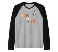 School Child Pocket Animal 2025 Penguin Raglan Baseball Tee