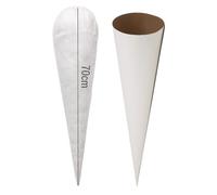 School Cone Cushion Filling with Cardboard Blank Set 70 cm Large Pillow Filling for Girls Boys Cone Shape Bag Insert for Sugar Cone Filling Made of Cotton Wool, Large Bags Cushion Insert [149]