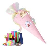 School cone girl school start cookie bag
