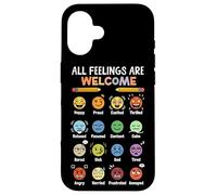School Counselor All Feelings Are Welcome Case for iPhone 16