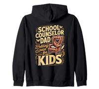 School Counselor Dad Holding Space for Kids Zip Hoodie