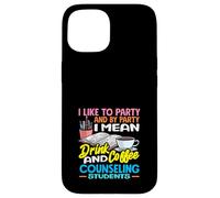 School Counselor Drink Coffee Counseling Students Case for iPhone 15