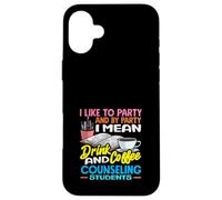 School Counselor Drink Coffee Counseling Students Case for iPhone 16 Plus