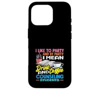 School Counselor Drink Coffee Counseling Students Case for iPhone 16 Pro