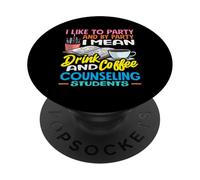 School Counselor Drink Coffee Counseling Students PopSockets Adhesive PopGrip