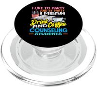 School Counselor Drink Coffee Counseling Students PopSockets PopGrip for MagSafe