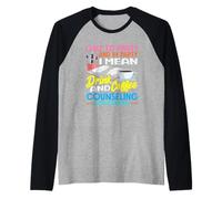 School Counselor Drink Coffee Counseling Students Raglan Baseball Tee