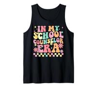 School Counselor Era Retro Pastel Design Tank Top