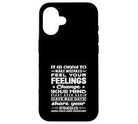 School Counselor Feelings Change Share Your Struggles Case for iPhone 16