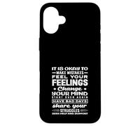 School Counselor Feelings Change Share Your Struggles Case for iPhone 16 Plus