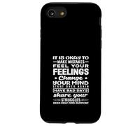 School Counselor Feelings Change Share Your Struggles Case for iPhone SE (2020) / 7/8