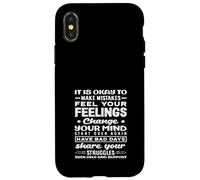 School Counselor Feelings Change Share Your Struggles Case for iPhone X/XS