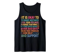 School Counselor It is Okay to Make Mistakes Tank Top