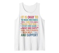 School Counselor It is Okay to Make Mistakes Tank Top