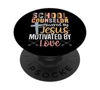 School Counselor Jesus Faith Christian School Counselor PopSockets Adhesive PopGrip