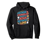 School Counselor Jesus Faith Christian School Counselor Pullover Hoodie