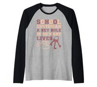 School Custodian A Key Role In So Many Lives Funny Custodian Raglan Baseball Tee