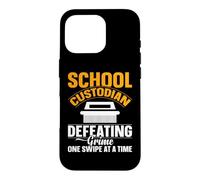School Custodian Defeating Grime One Swipe At A Time Case for iPhone 16 Pro