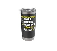 School Custodian Janitor Girlfriend Relationship Status Stainless Steel Insulated Tumbler