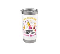 School Custodian Janitor I'm A Custodian Because I Don't Stainless Steel Insulated Tumbler