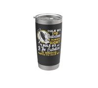 School Custodian Janitor Rule #1 The Custodian is Always Stainless Steel Insulated Tumbler
