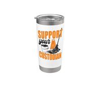 School Custodian Janitor Support Your Custodian Stainless Steel Insulated Tumbler