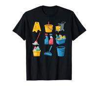 School Custodian Shirts Caution Slippery Floor T-Shirt