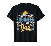 School Custodian Shirts My Favorite Engineer Calls Me Dad T-Shirt
