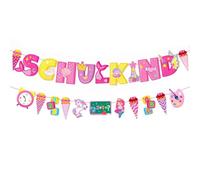 School Decoration, Garland Hanging Decoration for School Introduction, 2025 First Day of School Boy Girl, School Decoration Banner Colourful (First Day of School Girl)