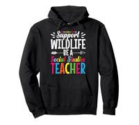 School Educator Essentials Teaching Social Studies Teacher Pullover Hoodie