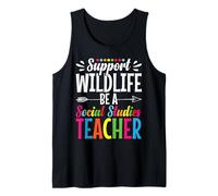School Educator Essentials Teaching Social Studies Teacher Tank Top