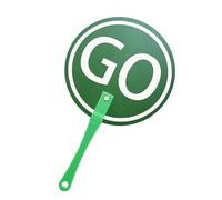 School English Education Tool Language Teaching Aid Go/Staop Sign with Handle for Teachers Kids English Teaching Aid for School