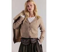 School Girl SoftSpun Cardi at Free People in Feather Grey Melange, Size: Medium - female
