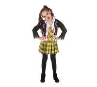 Rubies Child Multicolor Zombie School Girl Costume Set (Medium Size) - Perfect for Halloween Parties, Trick-or-Treating, Events, & Dress-Up Fun Halloween Halloween