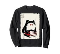 School Grumpy Frog Funny Kawaii Japanese Sweatshirt