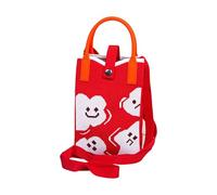 School Handbag Over The Shoulder Bag Women Woman Beach Weaving Shoulder Bag Ladies Trendy Summer Hand for School (Red,One Size)