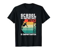 School Is Important But Climbing Is Importanter Youth Kids T-Shirt