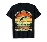 School is Important But Fishing is Importanter Fish Bass Men T-Shirt