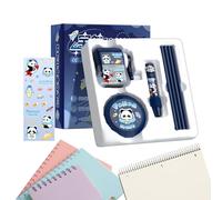 School Kit | Adorable Aesthetic Children's Cartoon Set - for Classroom Includes Sharpener, Electric Vacuum Cleaner, Eraser, Pencils