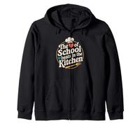 School Kitchen Hero Cafeteria Lady Food Service Life Zip Hoodie