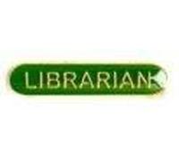 School Librarian Badge Green SB030G