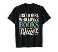 School Librarian Quiet Book Lover Introvert Girl Reading T-Shirt